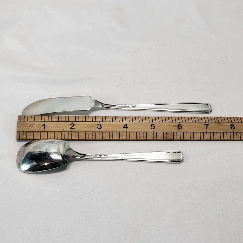 Holmes & Edwards IS Napoleon Inlaid Flatware Set Butter Knife & Sugar Spoon
